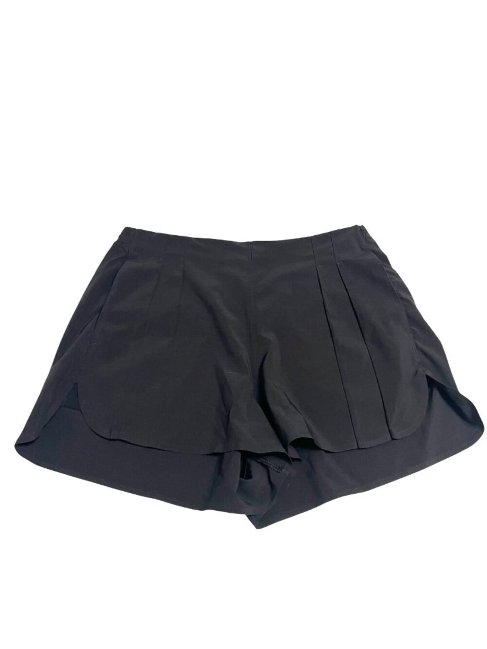 Lululemon Black Running Shorts Womens Size 4 Lined Athletic Zip Pocket EUC - Picture 1 of 8